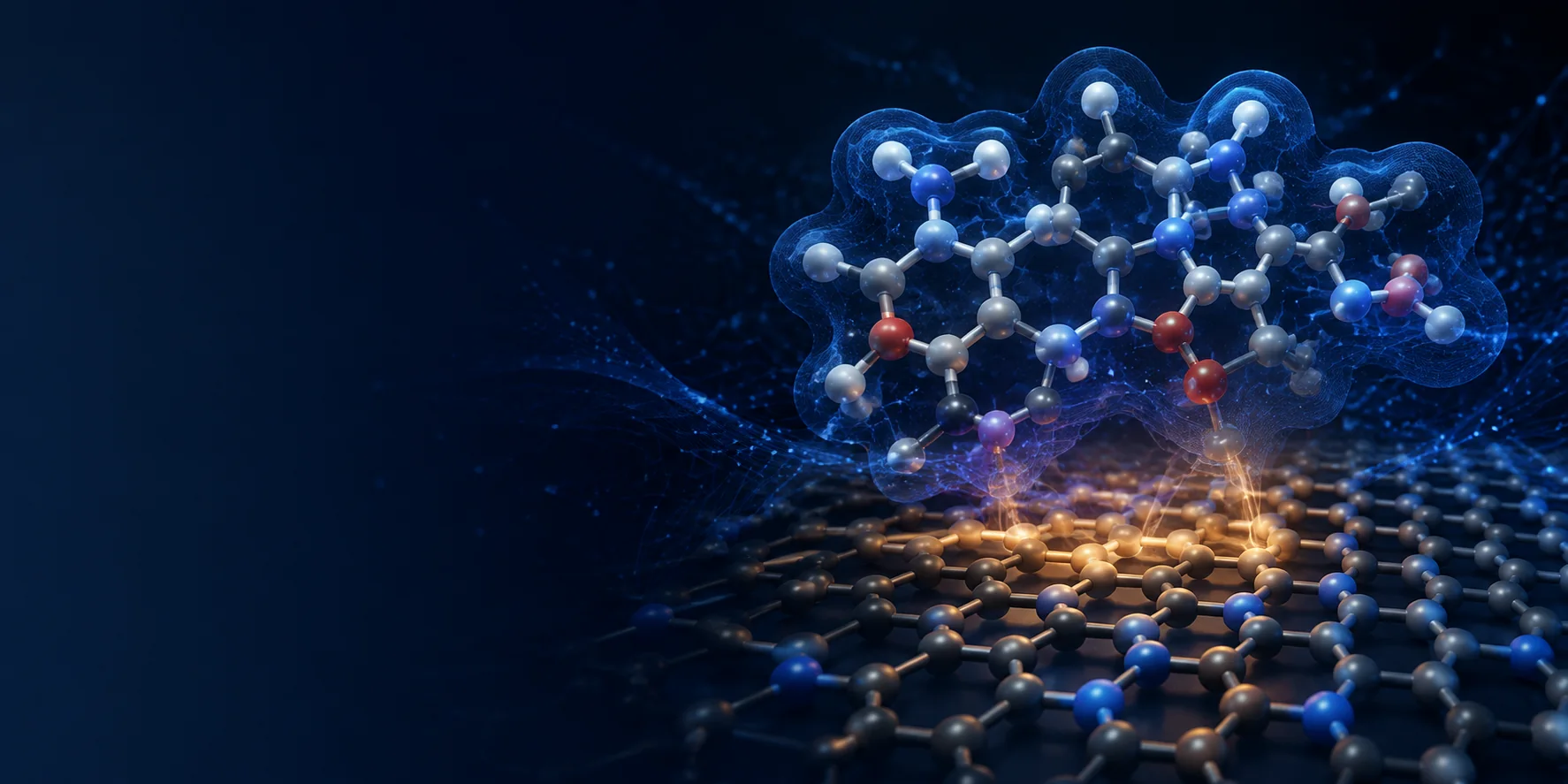 Molecular model representing selected computational chemistry studies