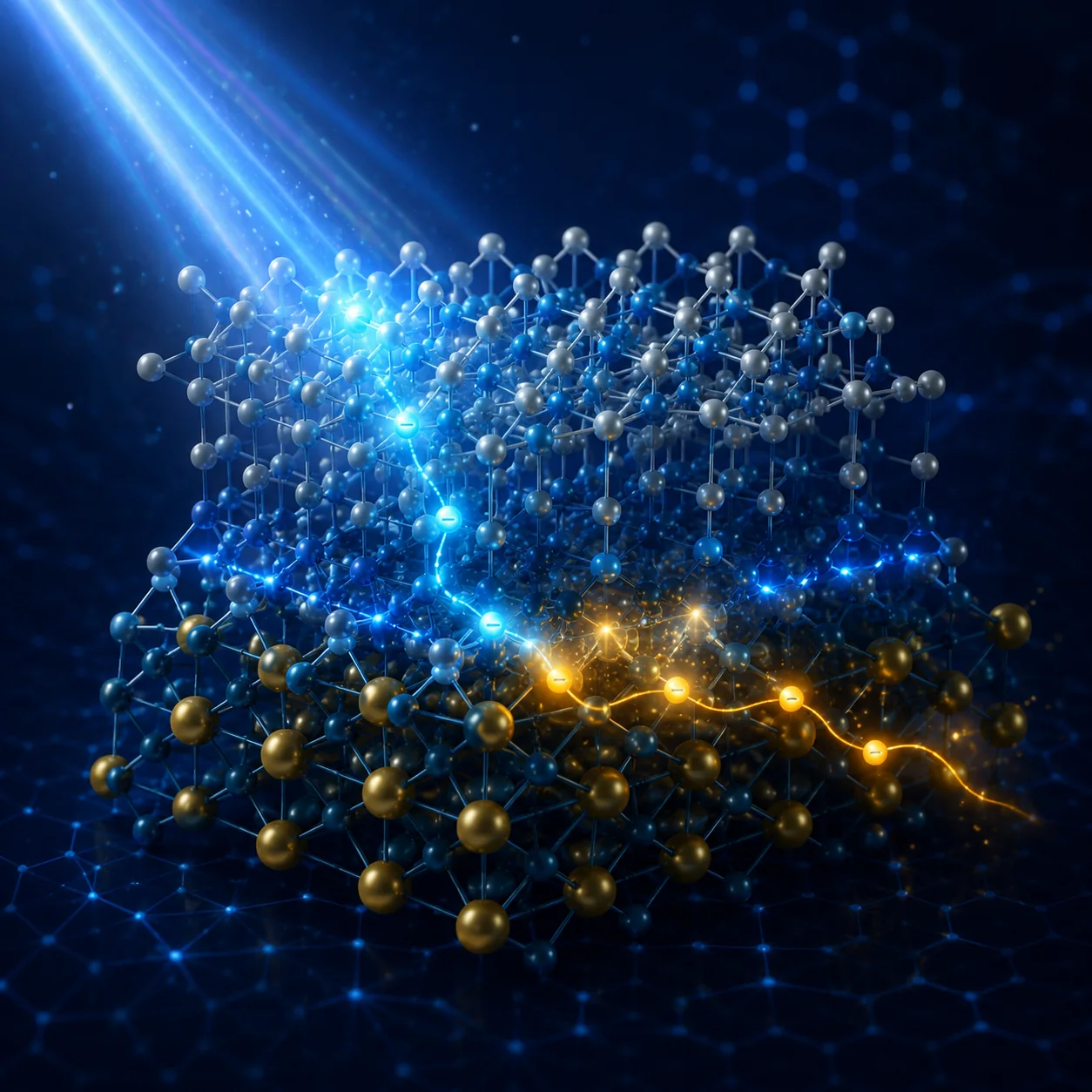 Photoactive material and charge-transfer processes